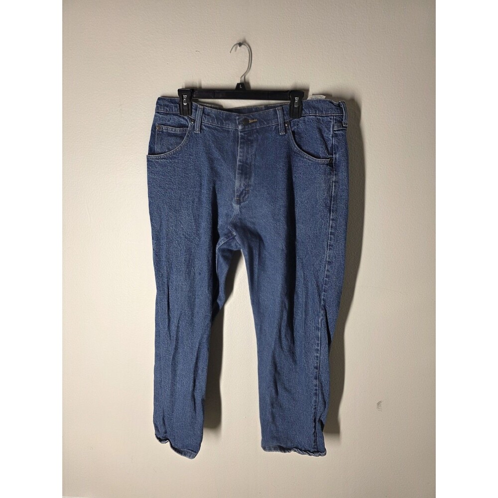Wrangler Premium Quality Men's Blue Denim Jeans Straight 36x29